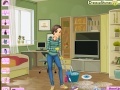 Game Girl With Mop