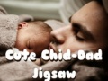Game Cute Child-Dad Jigsaw