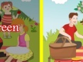 Game Find the difference picnic